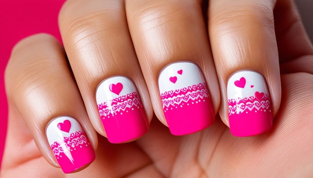 valentines nails